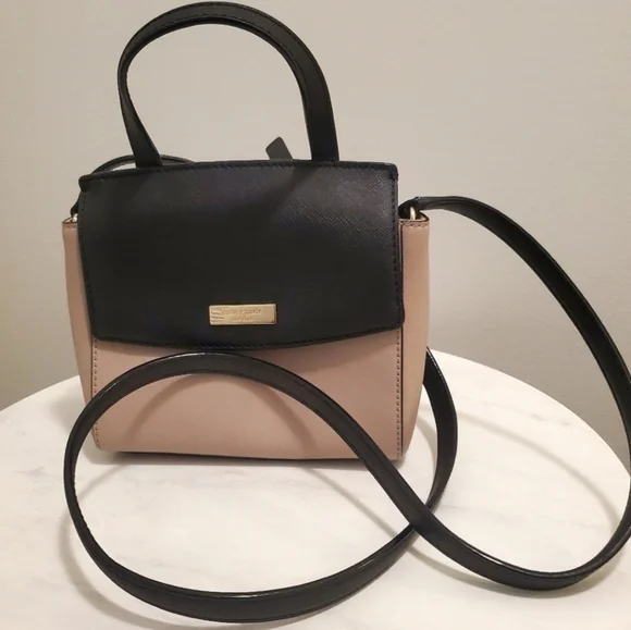 KATE SPADE Black & Cream Crossbody Bag